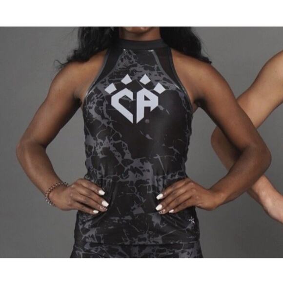 Cheer Athletics Marble Practice Wear Tank Top by Rebel Athletic Adult XSmall - Picture 1 of 6